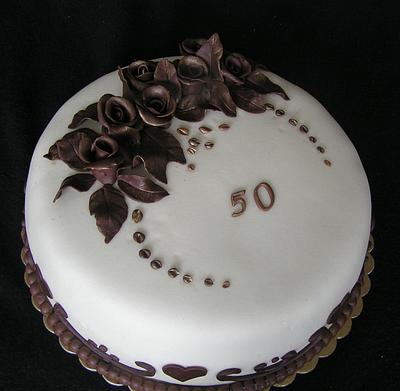 Chocolate roses - Cake by Anka