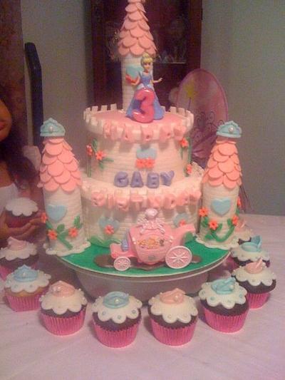 Princess Castle Birthday Cake - Cake by DeliciousCreations