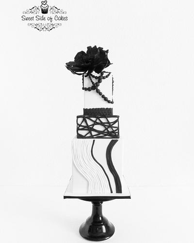 Black & White - The Z Stripes Collaboration  - Cake by Sweet Side of Cakes by Khamphet 