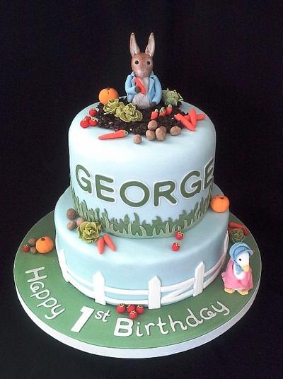 Peter Rabbit birthday cake - Cake by Fiona Williamson