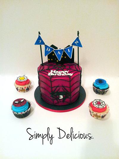 Spiderman  - Cake by Simply Delicious Cakery