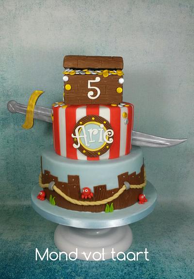 Pirate cake - Cake by Mond vol taart