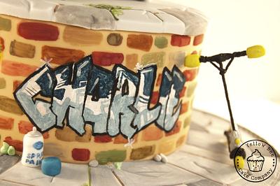 Graffiti Cake - Cake by Yellow Bee Sugar Art by Vicky Teather