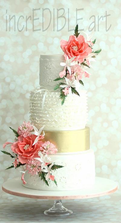 "Endear"- Wedding Cake - Cake by Rumana Jaseel