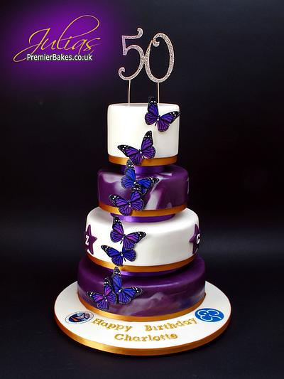 Butterfly birthday cake - Cake by Premierbakes (Julia)