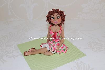 Female figure   - Cake by Zoe's Fancy Cakes