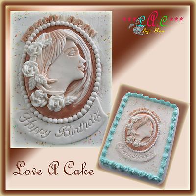 Cameo Cake Top - Cake by genzLoveACake