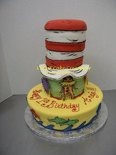 Dr. Suess themed 1st birthday cake - Cake by Evelyn Vargas
