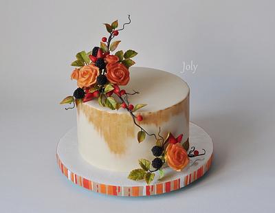 With roses - Cake by Jolana Brychova