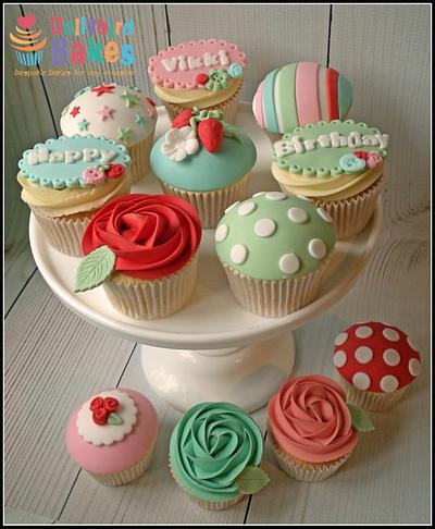Cath Kidston Inspired cuppies - Cake by Dollybird Bakes