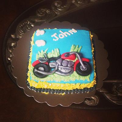 Motorcycle - Cake by Teresa James