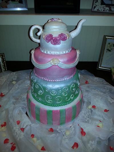my first teapot cake - Cake by cakesbylaurapalmer