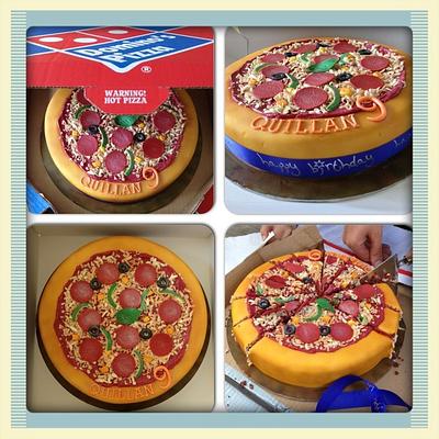 Pizza cake - Cake by teresascakes