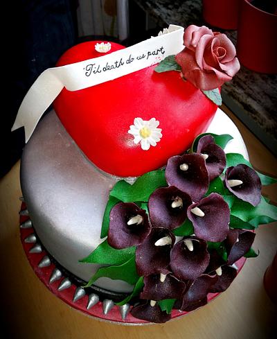 Summer-rock-wedding cake  - Cake by Jennylangberg