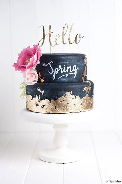 HELLO SPRING - Cake by MY WHITE COOK BOOK
