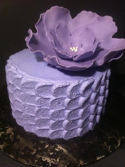 Purple Petal Cake - Cake by Nikki Belleperche