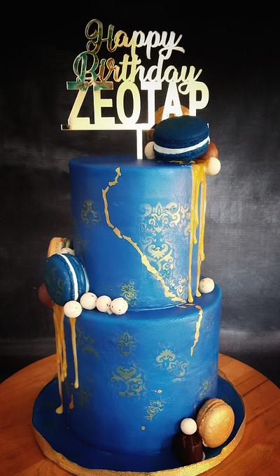Royal blue cake - Cake by Savitha Alexander