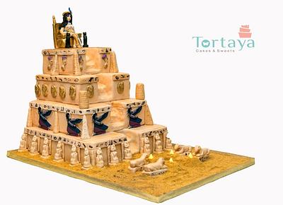 Ancient Egyptian Temple  - Cake by Ghada elsehemy