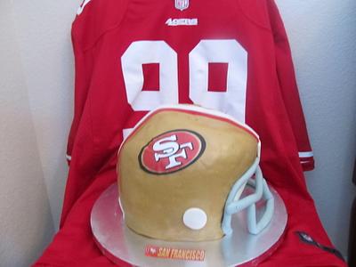 SF 49ers Football Helmet Cake - Cake by Josie Borlongan