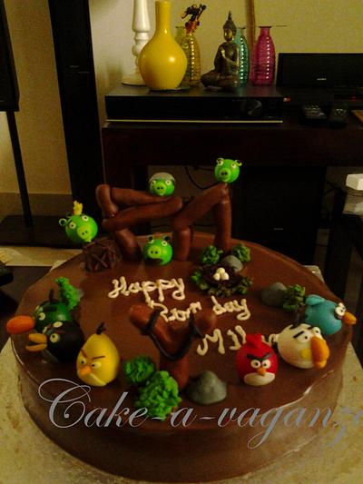 angry bird cake - Cake by cakeavaganza