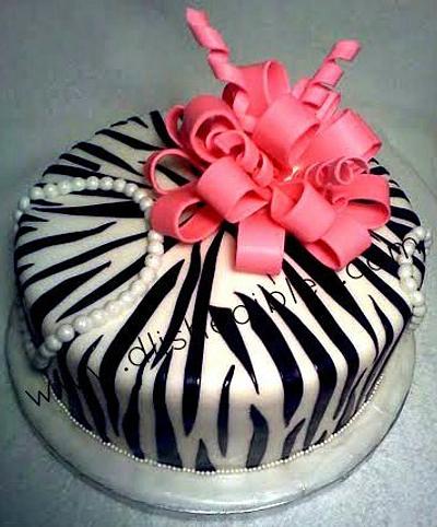 Zebra Print Cake - Cake by Maria