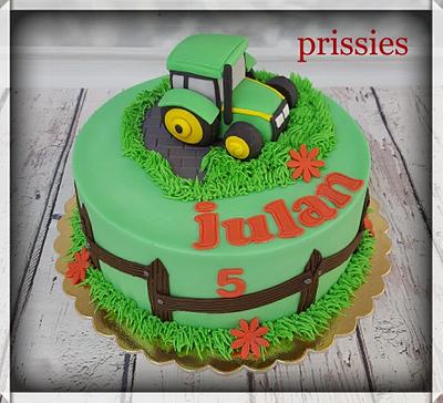 Tractor cake - Cake by prissies