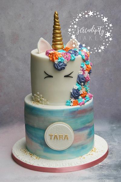 Unicorn Sprinkle Cake - Cake by Serendipity Bakes