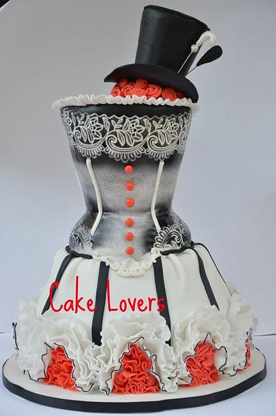 can can dress  - Cake by lucia and santina alfano