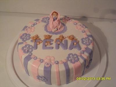 christening cake - Cake by irena11