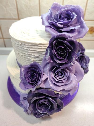 Wedding in violet - Cake by Majka Maruška