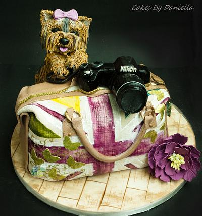 Yorkie with bag - Cake by daroof