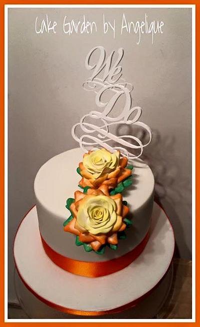 Wedding cake Brazil-Netherlands - Cake by Cake Garden 