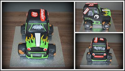 Grave digger, Monster truck cake. - Cake by Astrid 