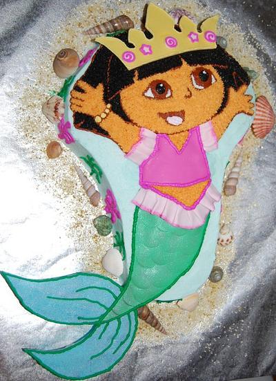 Dora Mermaid Cake - Cake by Nicole Taylor