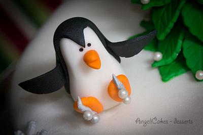 Skating Penguins  - Cake by Angelica Galindo