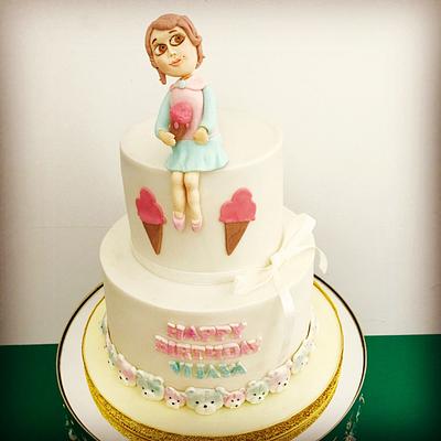 Icecream Girl  - Cake by Samyukta