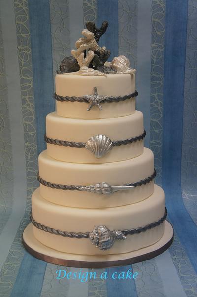 shell wedding cake - Cake by Alessandra