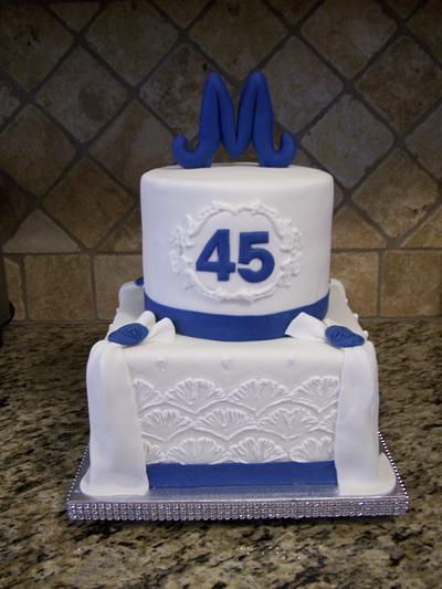 Sapphire Anniversary - Cake by Theresa
