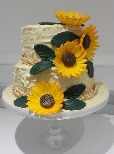 Sunflower.  - Cake by Michelle Edwards 