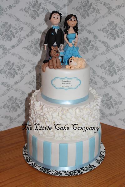 engagement party cake - Cake by The Little Cake Company