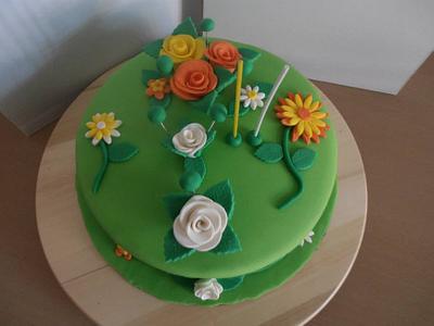Flowers - Cake by Bolacholas