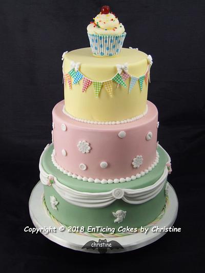 Pastel Wedding Cake - Cake by Christine Ticehurst