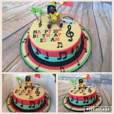 Bob Marley 'just chilling' - Cake by Sweet Lakes Cakes