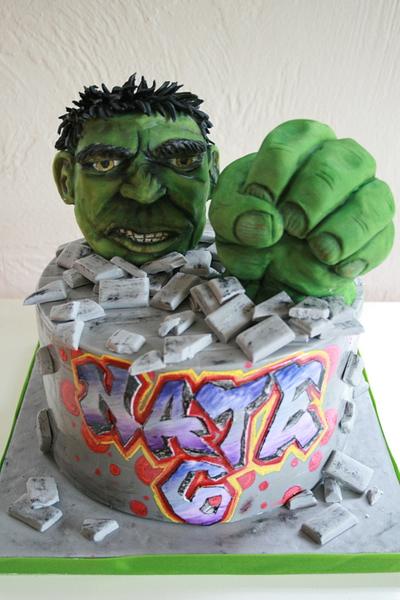 Hulk - Cake by Alison Lee