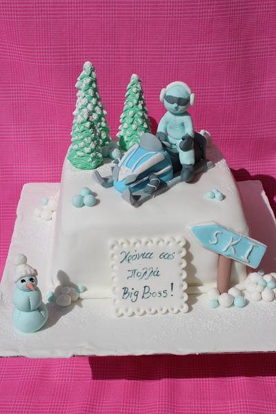 Snowmobile - Cake by Nikoletta Giourga