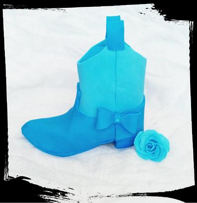 cowboy boot cake topper - Cake by Petra