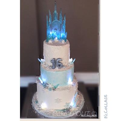 Ice princess/queen cake! - Cake by Jaclyn Dinko