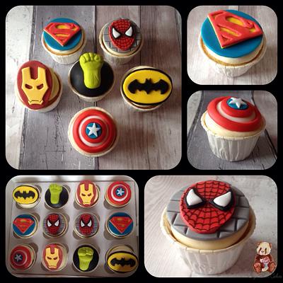 Marvel Superhero Cupcakes - Cake by Suzie Bear Cakes