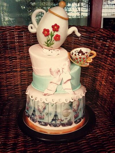 A cup of chocolate for first communion - Cake by Claudia Consoli