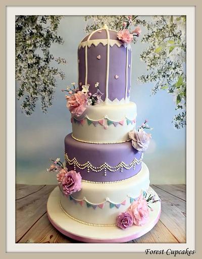 Vintage Birdcage Wedding Cake - Cake by Bobbie Bishop